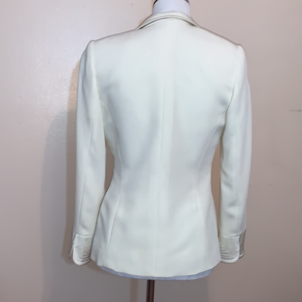 Frascara Embellished Cream 2 Piece Skirt Suit - Picture 3 of 14